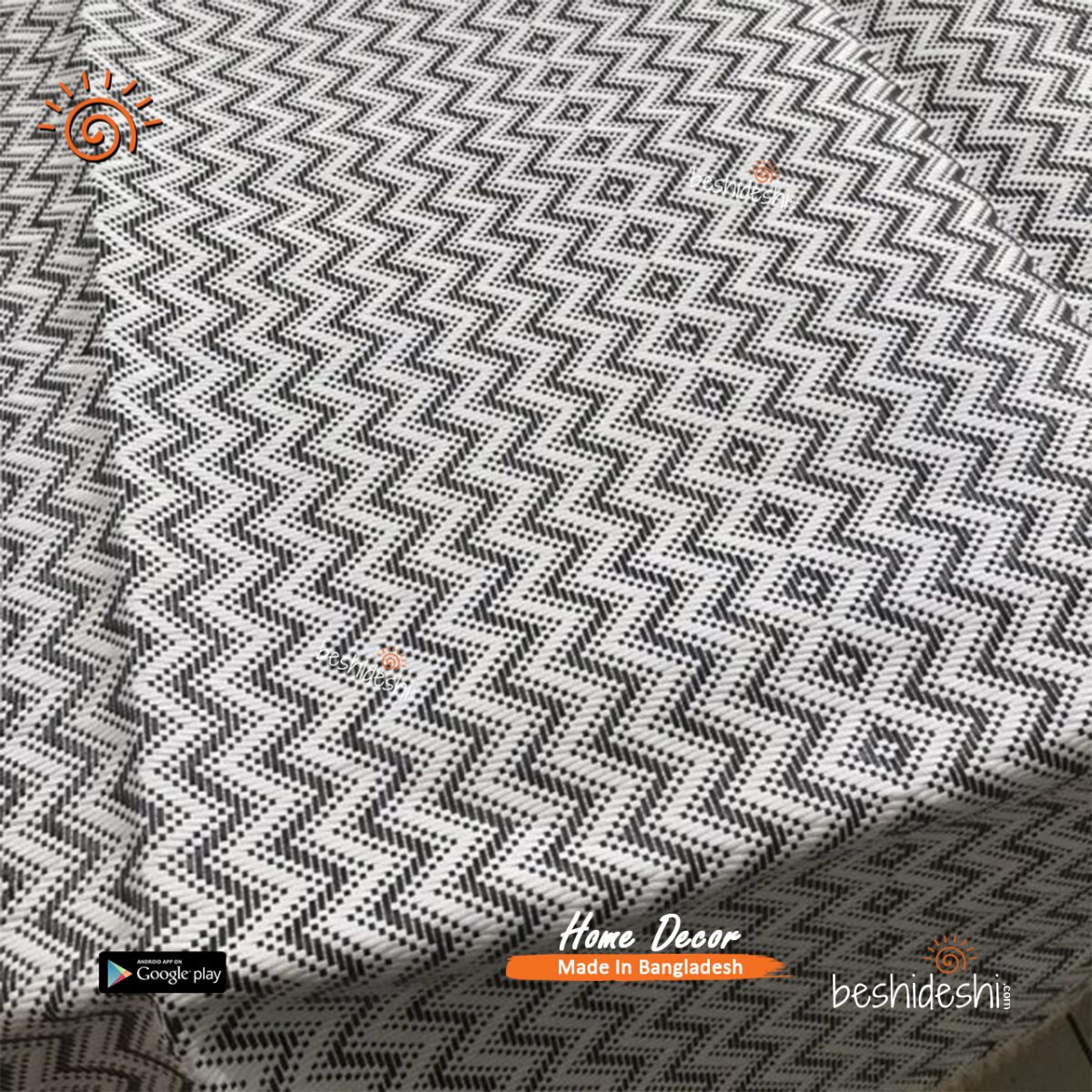 ZIG-ZAG BLACK & WHITE – TABLE MAT