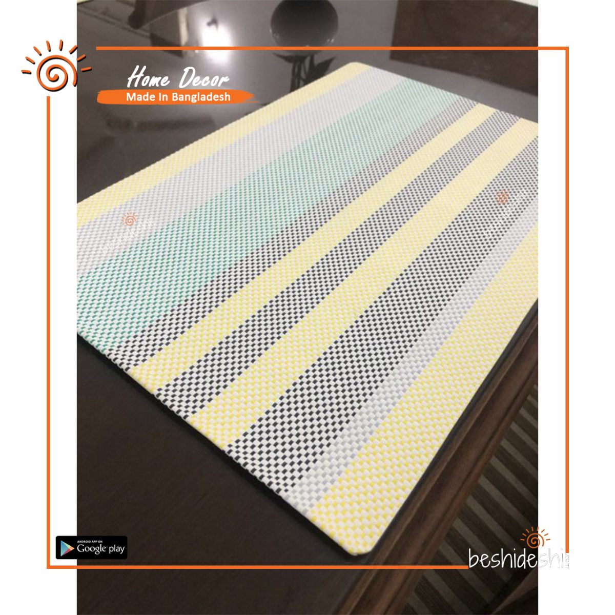YELLOW STRIPES – PLACEMATS SET
