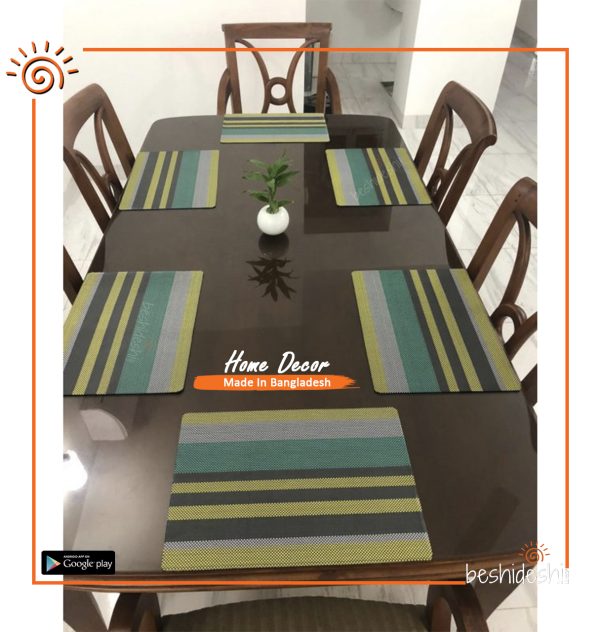 YELLOW STRIPES –PLACEMATS SET