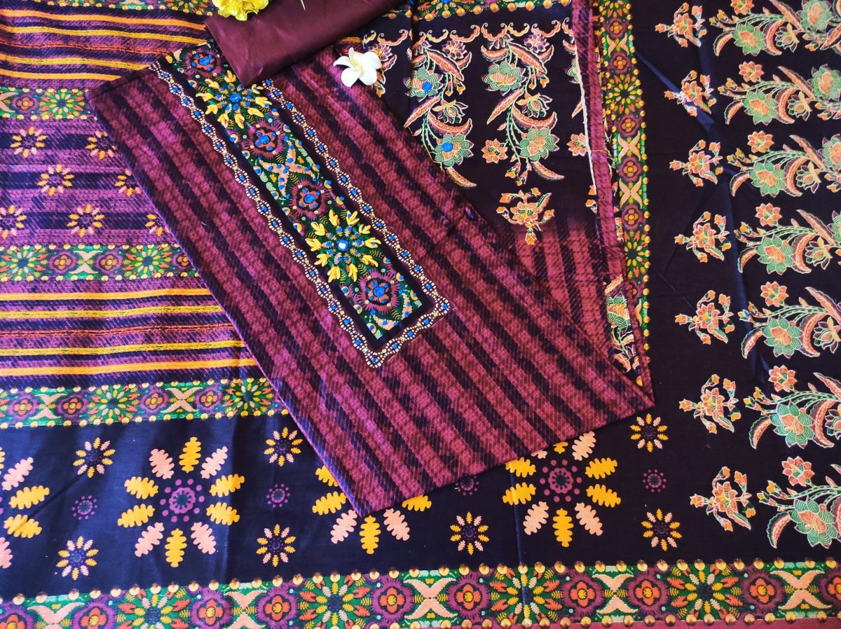 Cotton Lone Stone Work Salwar Kamiz