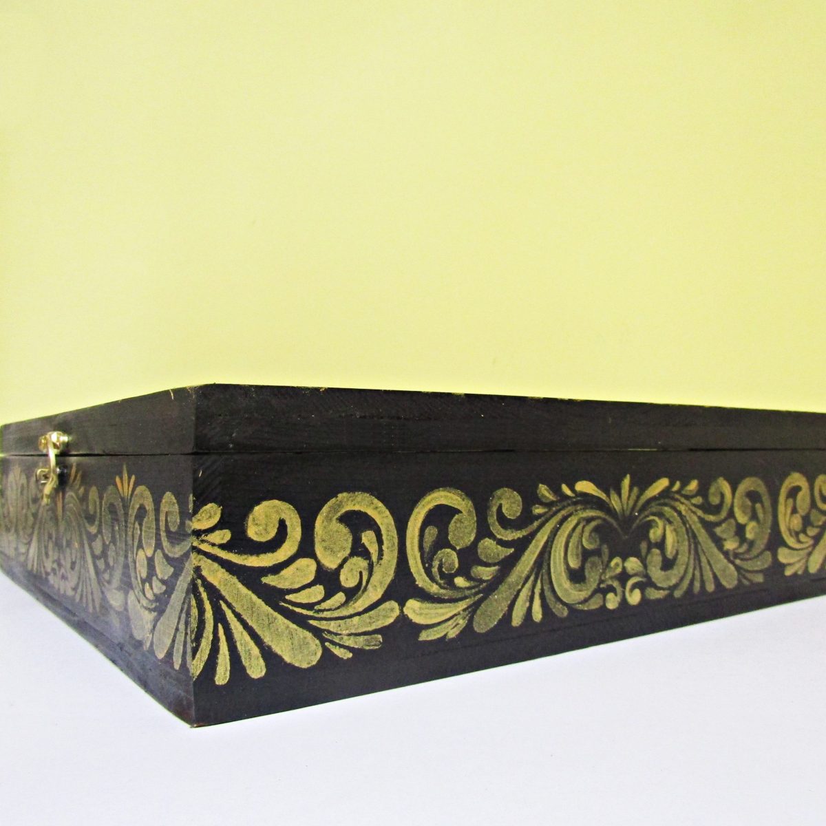 Handcrafted Wooden Spice Box With Spoon