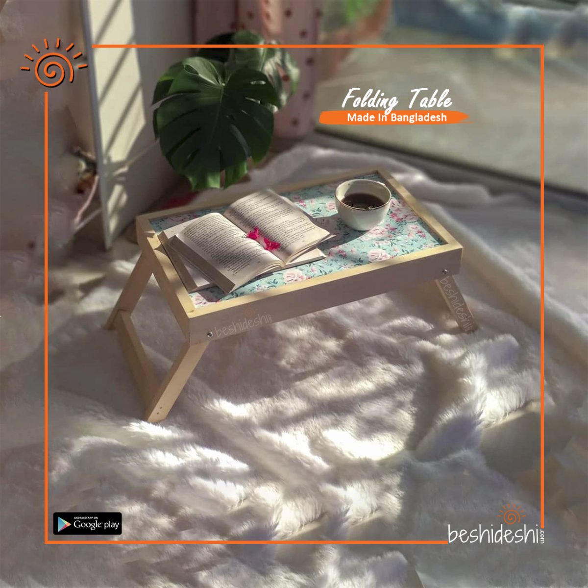 Exclusive Wooden Folding Laptop Table