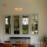 Decorative Wall Hanging Mirror (4Pcs Set)