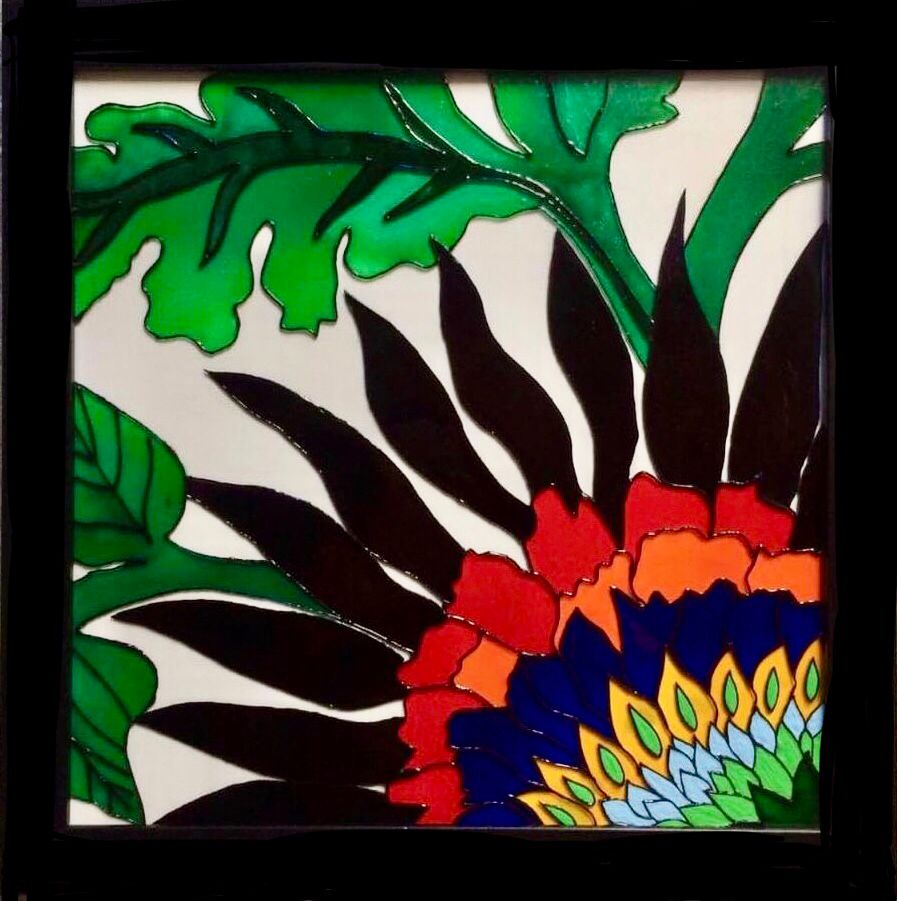 3 Glass Paint Wall Hanging