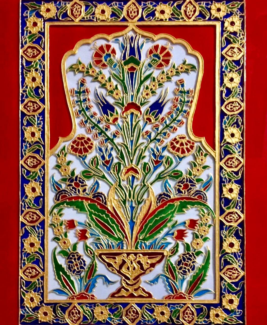 5 Glass Paint Wall Hanging