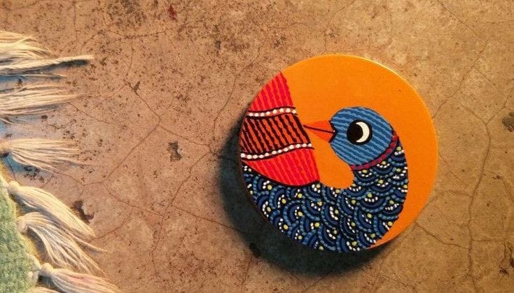 WhatsApp Image 2021-12-14 at 5.39.19 PM (1) Handpainted Glass Coaster Set