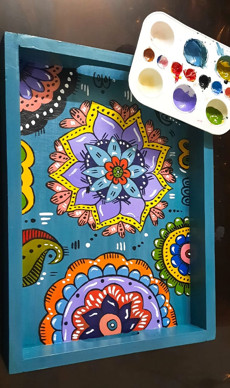 WhatsApp Image 2021-12-14 at 5.42.10 PM Handpainted Service Tray