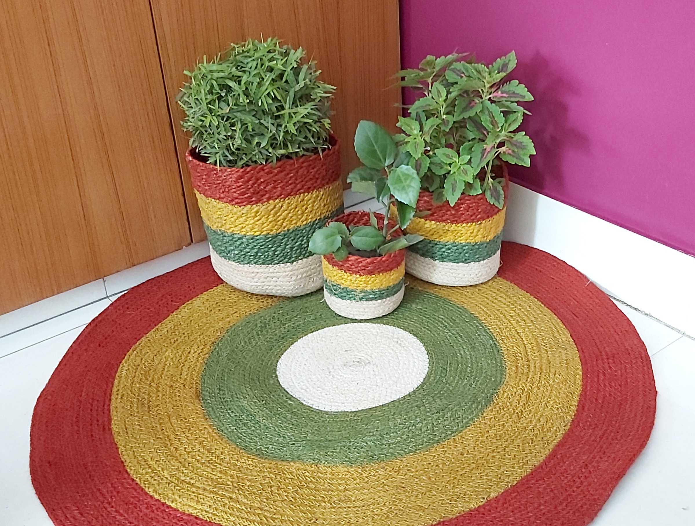 20211011_124805 Jute Floor Mat With Basket Set