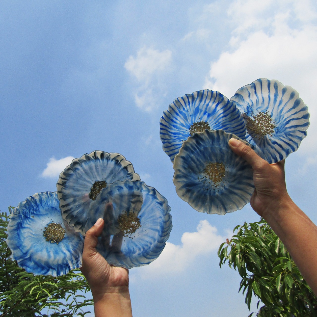 WhatsApp Image 2022-01-11 at 9.24.59 PM Handmade "Irregular Blue" Resin Coasters