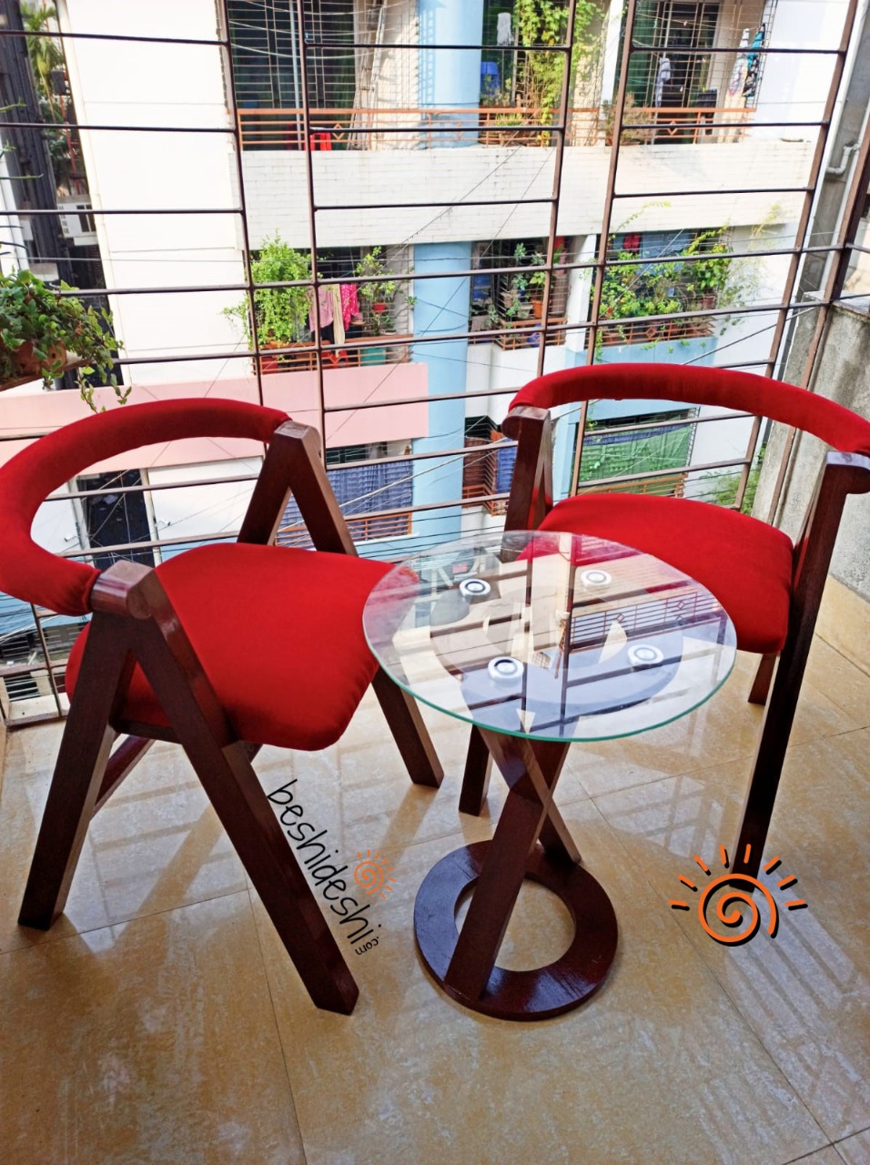 WhatsApp Image 2022-01-17 at 9.31.07 AM(2) Red Chair with Table