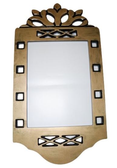 Golden Mughal Mirror in White BG Golden Mughal Classic Mirror