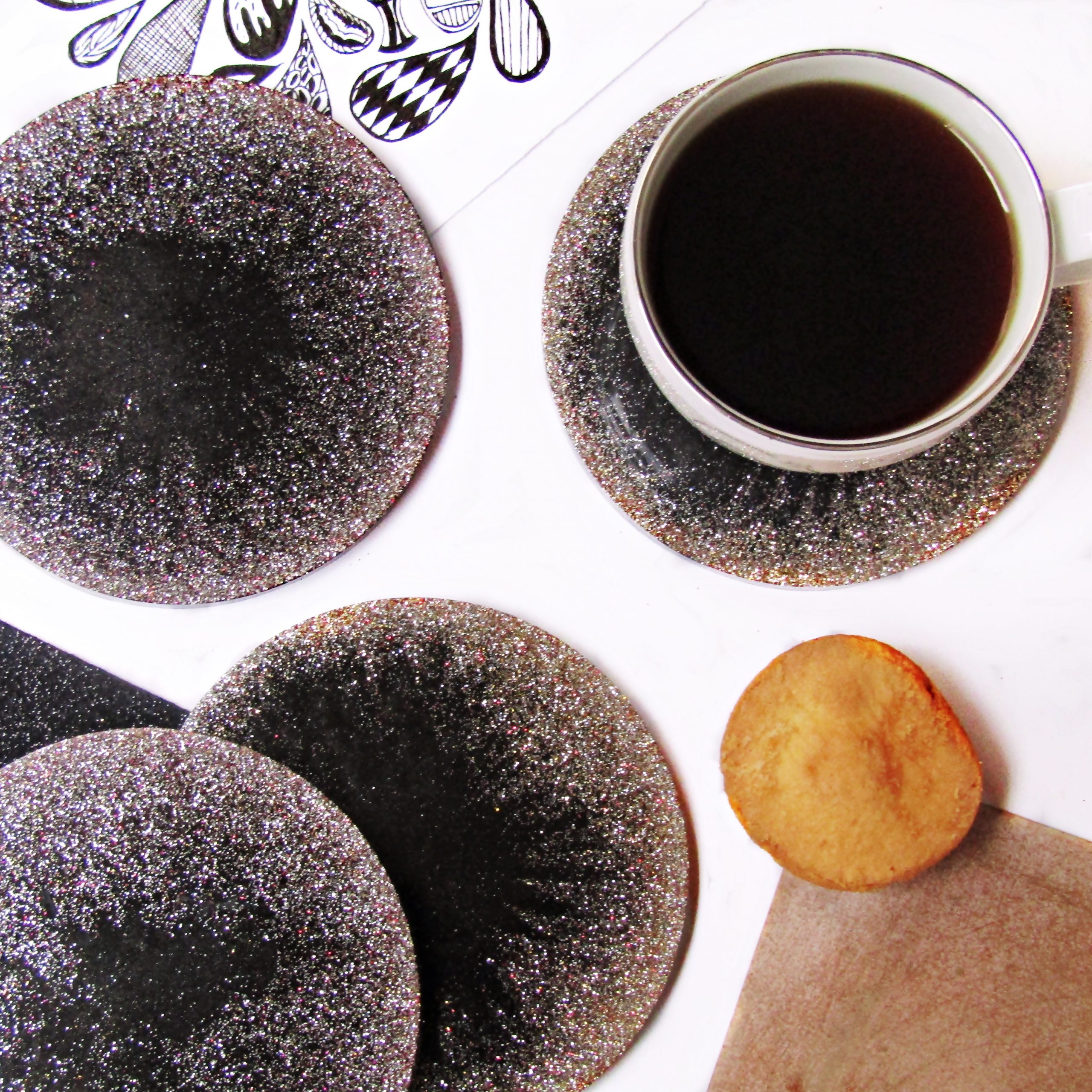IMG_7735 The Sparkle Handmade Resin Coaster Set