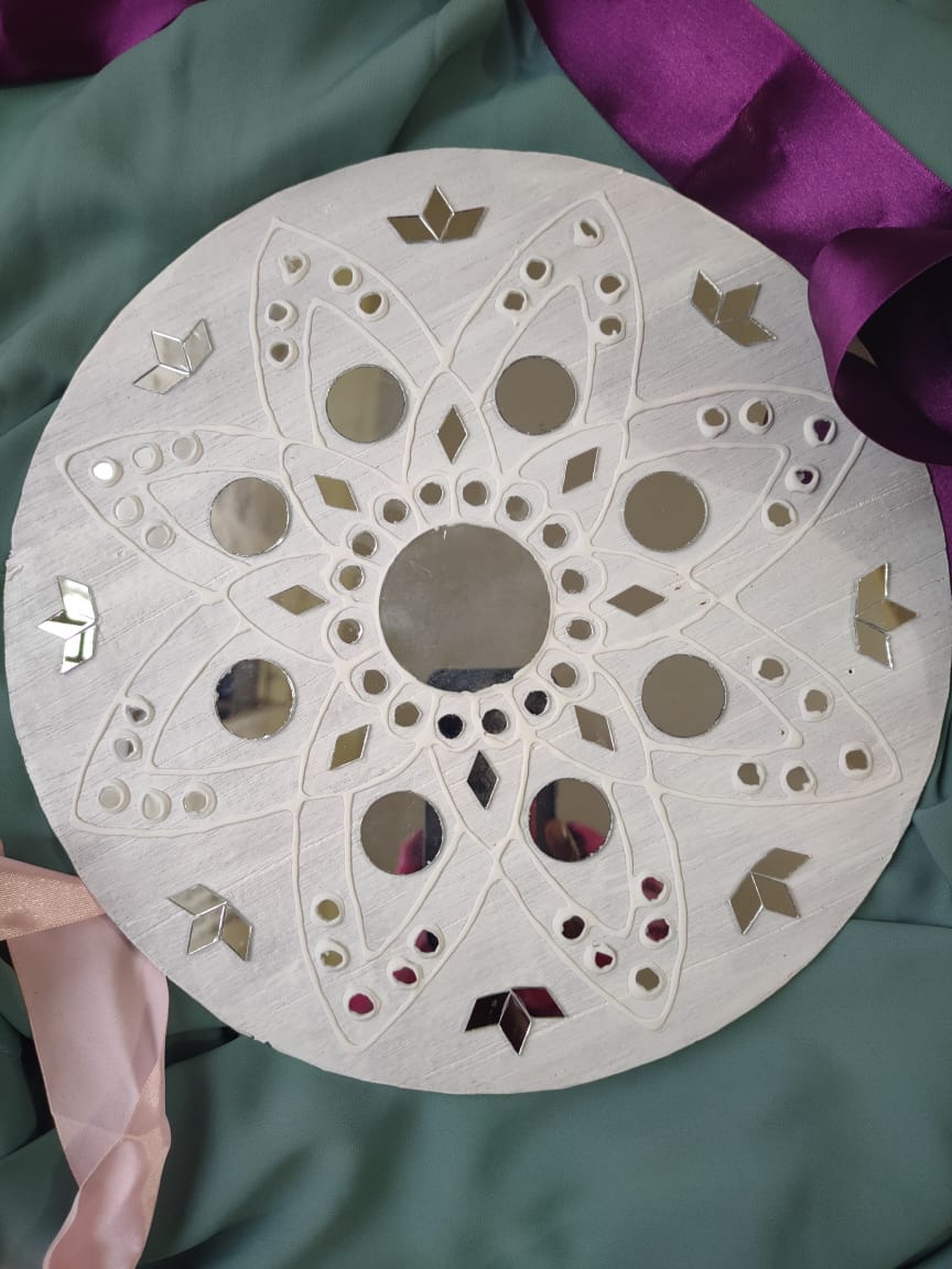 WhatsApp Image 2022-01-29 at 3.43.25 PM(1) Hand Painted Mirror Work Wall Hanging