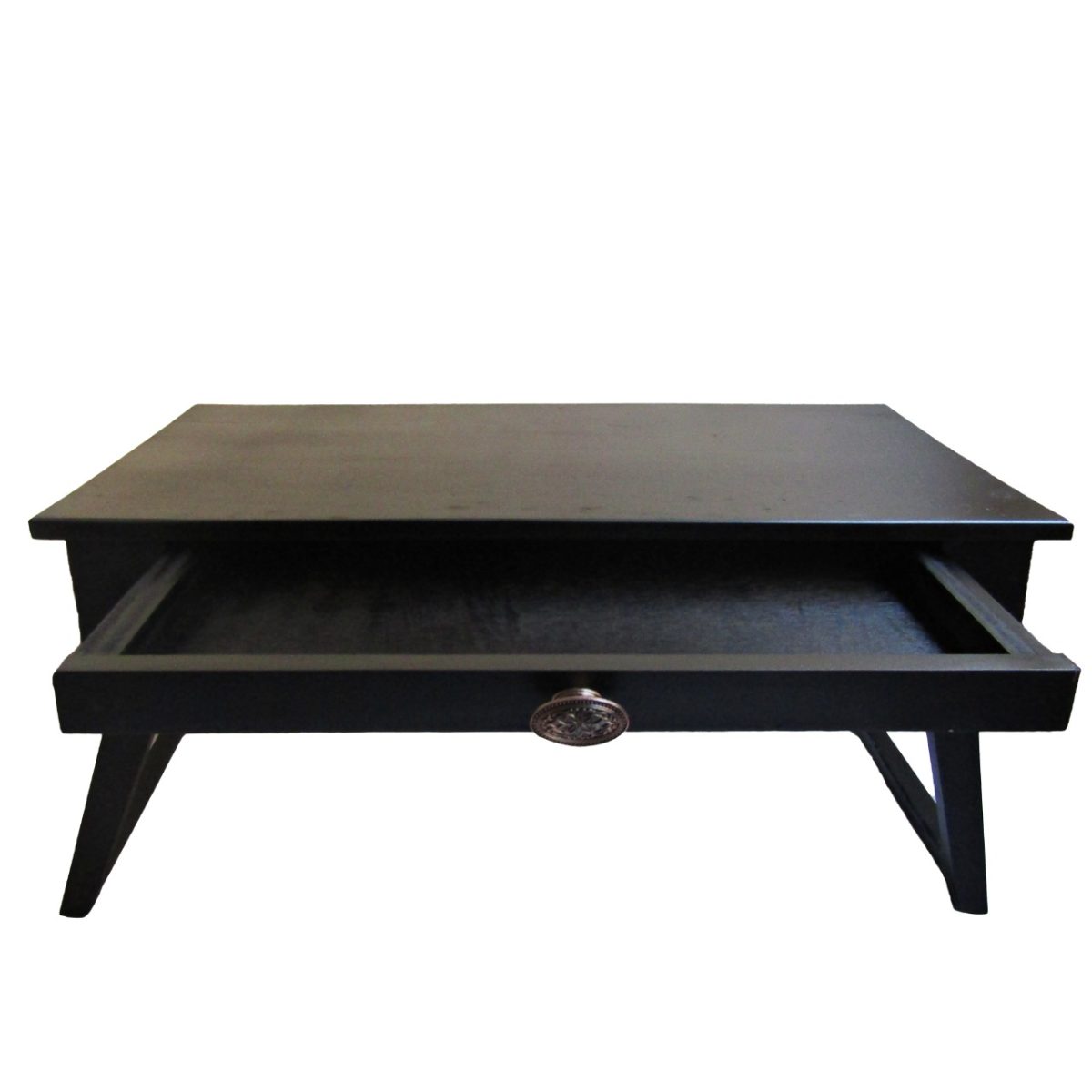 Wooden Folding Bed Table With Drawer