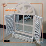 Wooden Window Decorative Mirror