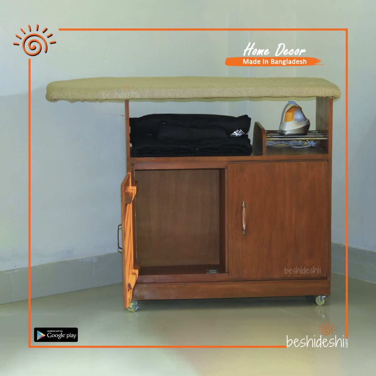 Ironing Table With Cabinet