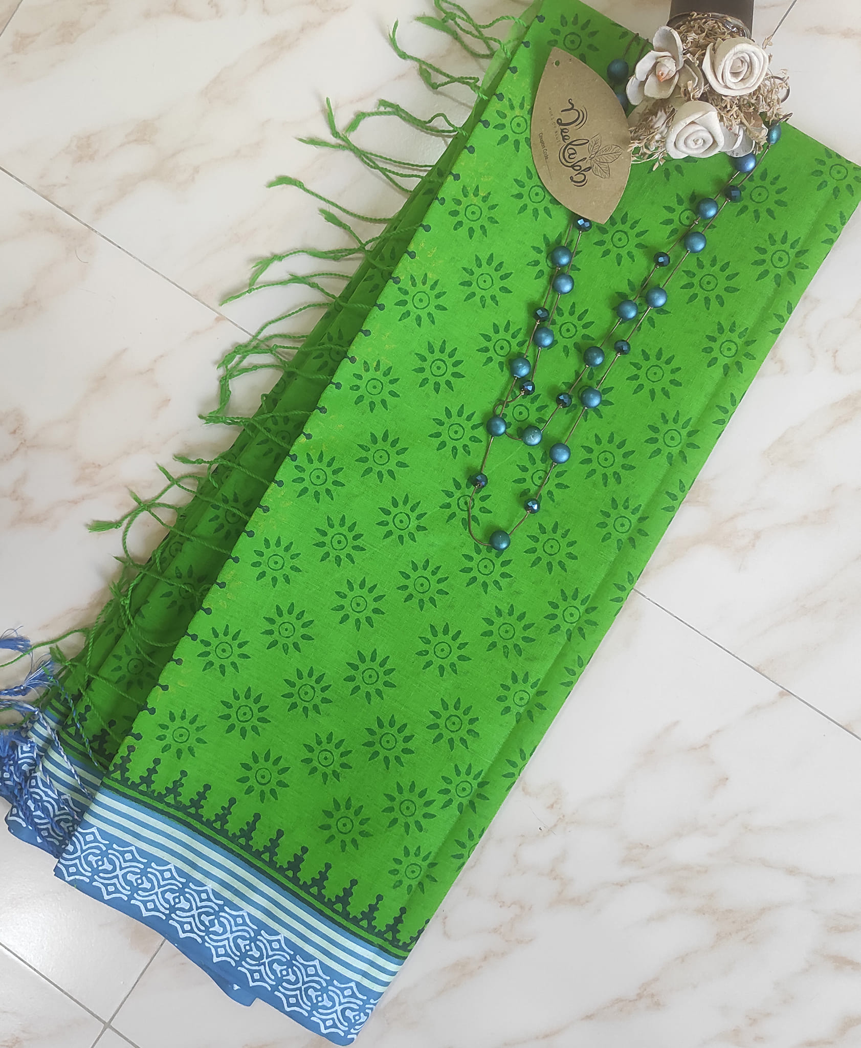 276044521_1824572737995770_1686919228835140713_n Block Print Saree