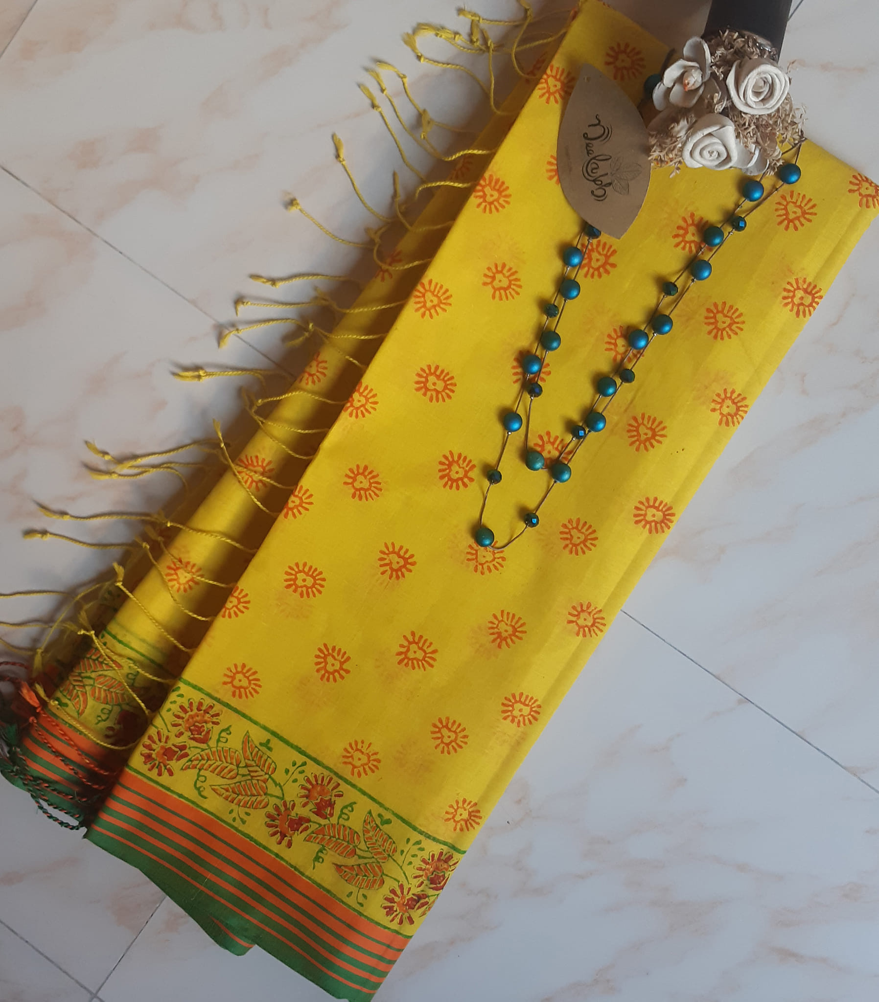 276152493_1824573534662357_7985642505272917084_n Block Print Saree