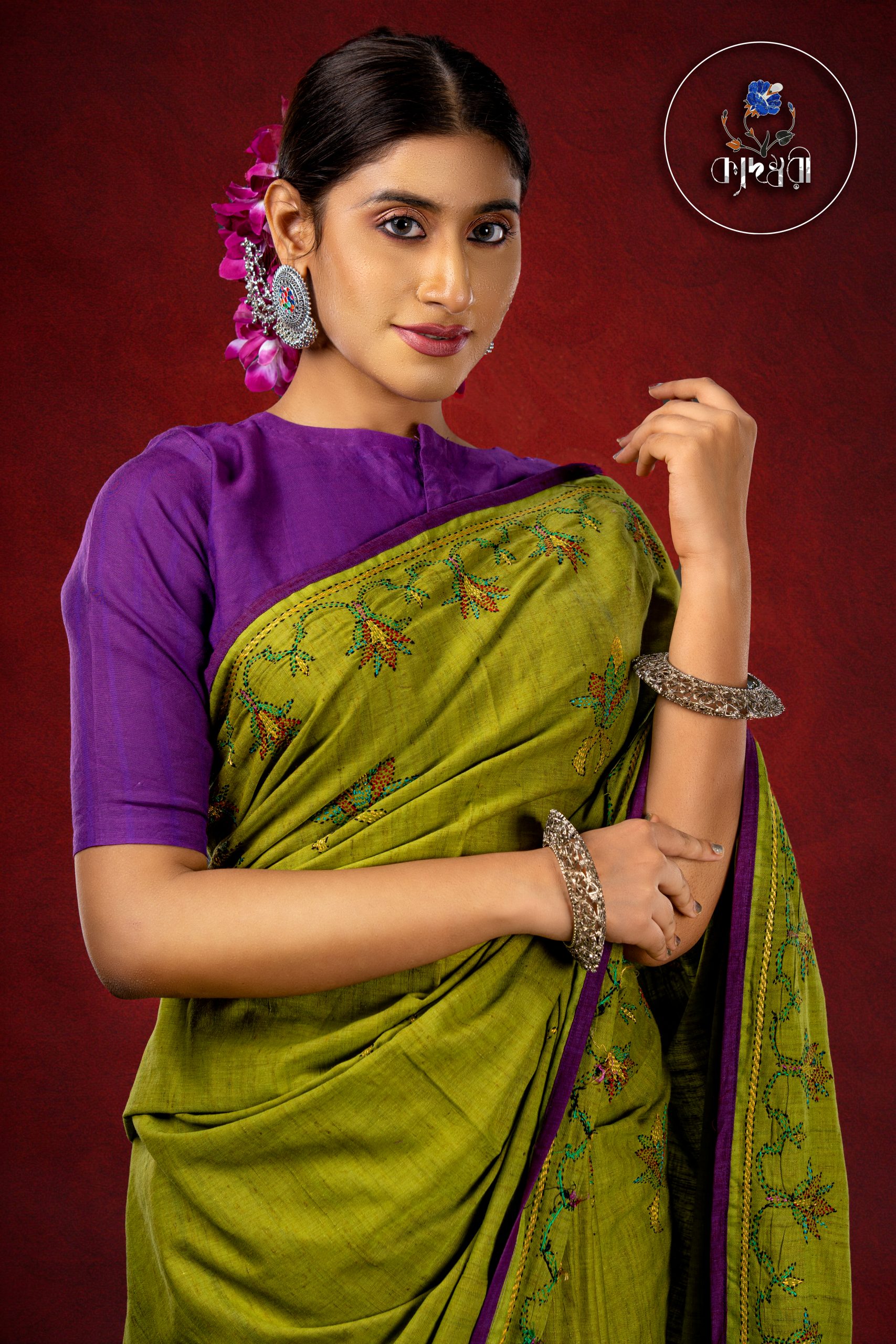 SNY04057 HAND STITCHES DESIGNER SAREE
