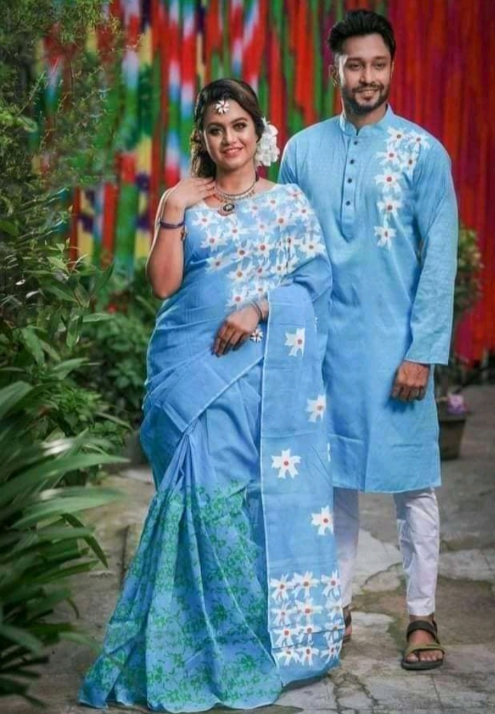 WhatsApp Image 2022-03-22 at 3.47.52 PM (1) Panjabi & Saree Combo