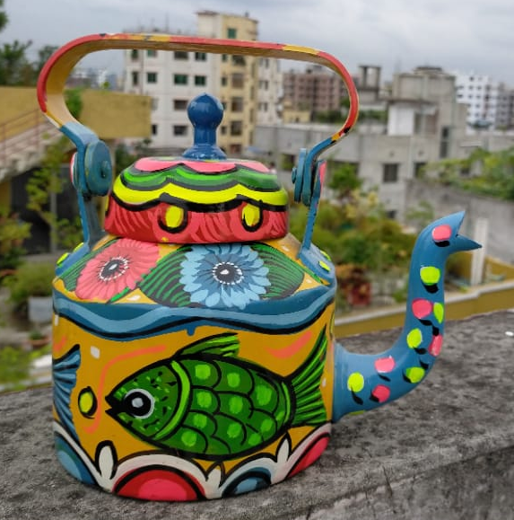 Untitled Hand Painted Kettle