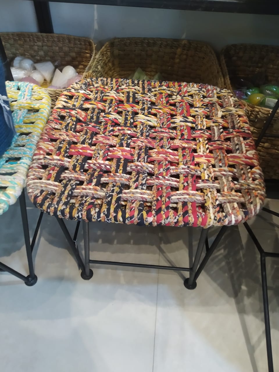 WhatsApp Image 2022-06-20 at 10.26.01 PM (1) Recycled Saree Iron (Stool/Seat)