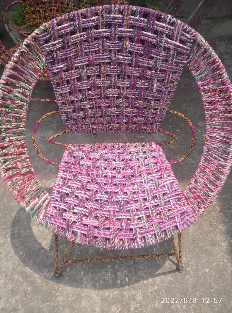 WhatsApp Image 2022-06-20 at 10.26.41 PM Recycled Sari Chair