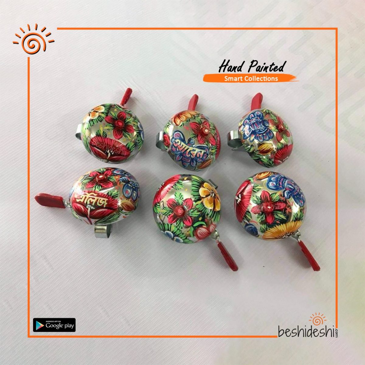 Rickshaw Painted Bicycle Bell