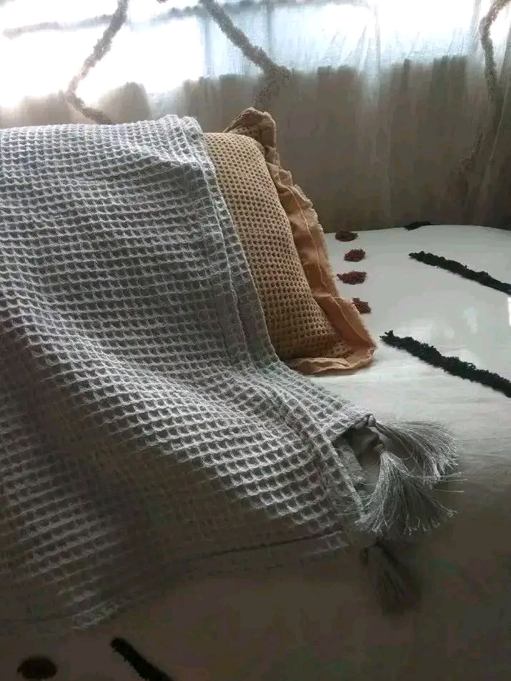 WhatsApp Image 2022-11-30 at 12.53.06 Waffle Throw Blanket
