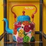 Trendy Hand Painted Kettle