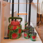 Trendy Hand Painted Kettle Set