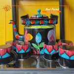 Trendy Hand Painted Kettle Set