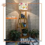 Floor Lamp With Shelves/Colorful Lamp Shade