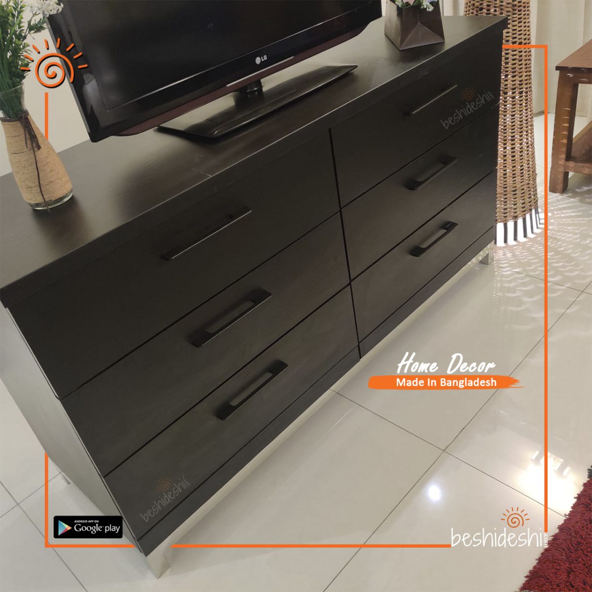 Exclusive TV Cabinet Without Stainless Steel