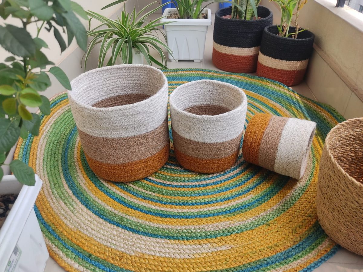 Jute Planter Cover/ Basket