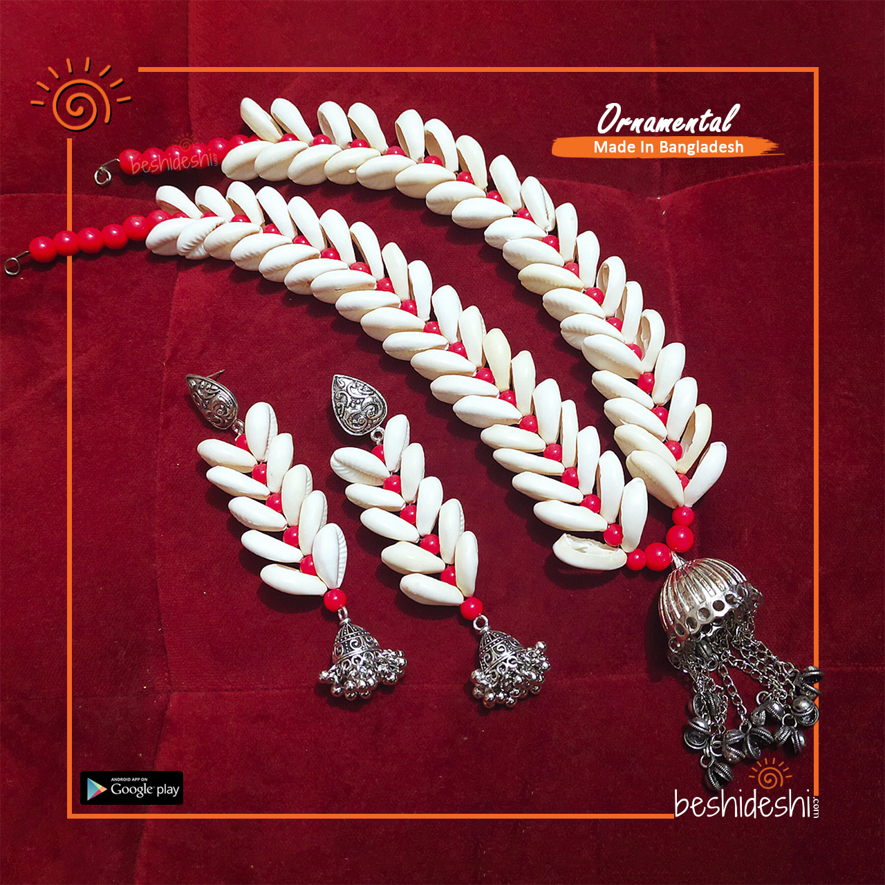 34 Oxidize Hand Made Jewelry Set