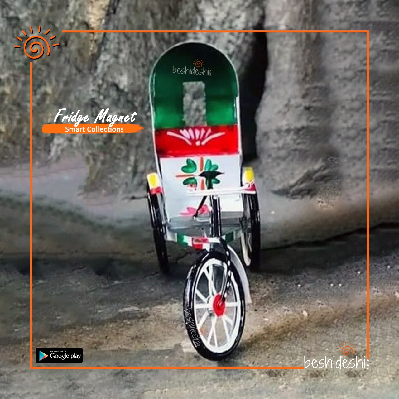 WhatsApp Image 2024-02-28 at 2.13.39 PM Hand Painted Miniature Rickshaw