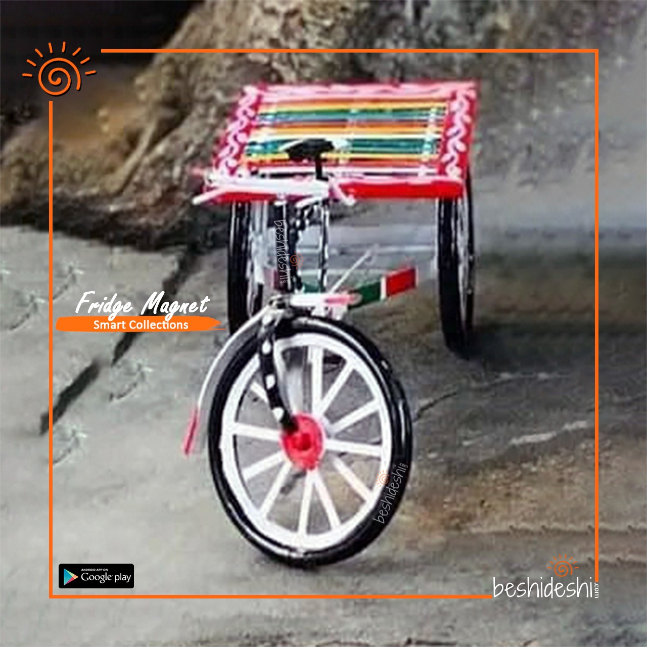 WhatsApp Image 2024-02-28 at 2.14.35 PM (1) Hand Painted Miniature Paddle Van