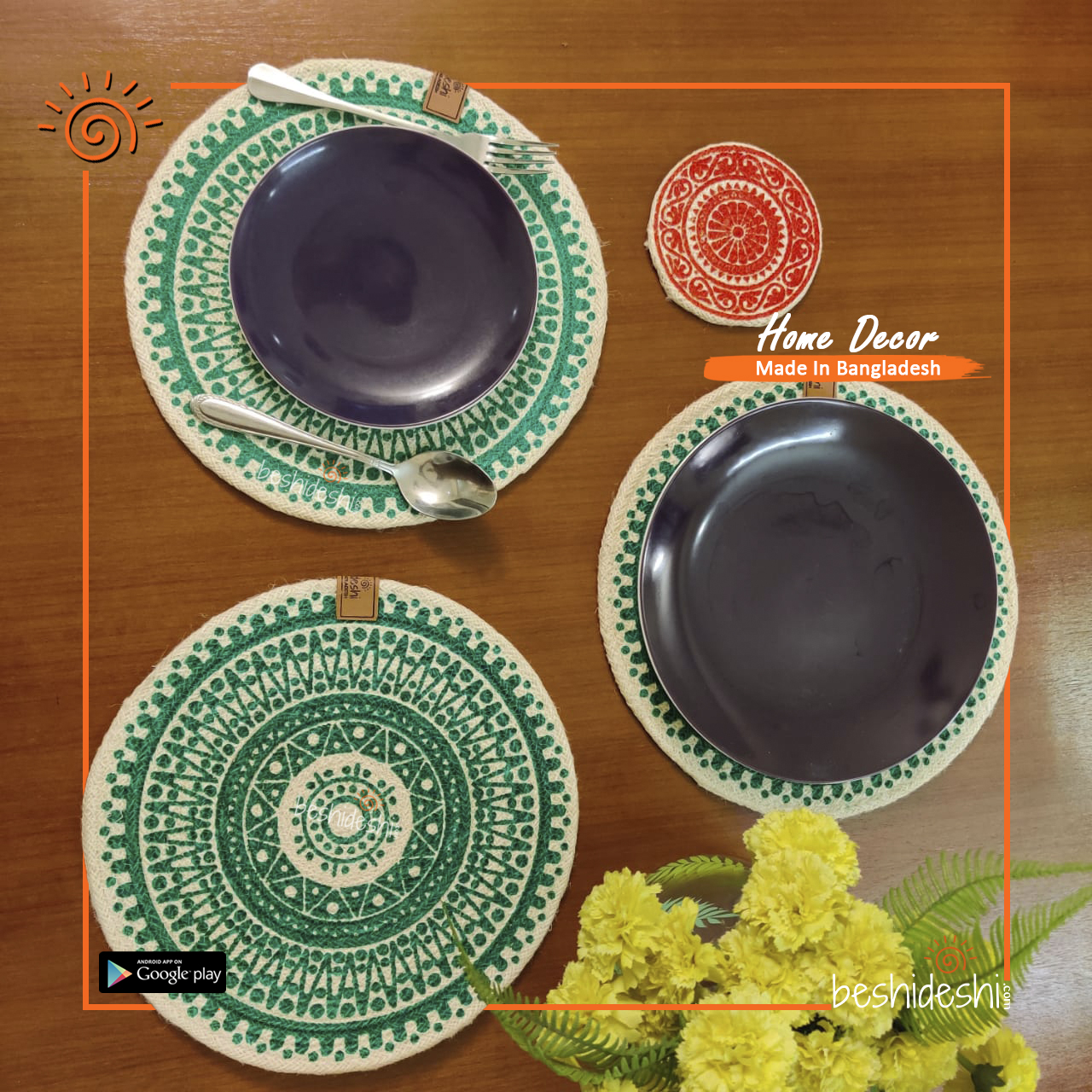 11 Jute Placemat Set