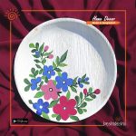 Areca Leaf Painting Plate