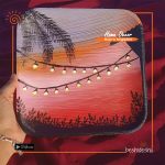 Areca Leaf Painting Plate