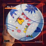 Areca Leaf Painting Plate