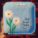 Areca Leaf Painting Plate