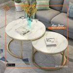 Golden Marble Center Table (Big)