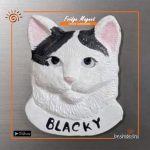 Blacky Cat Fridge Magnet