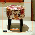 Printed Fabric Stool