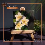 Hand Painted Mini Canvas With Stand