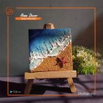 Hand Painted Mini Canvas With Stand