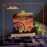 Hand Painted Mini Canvas With Stand