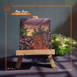 Hand Painted Mini Canvas With Stand
